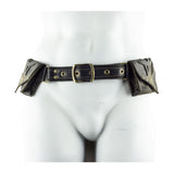 Orthrus Black/Black Leather Pocket Utility Festival Belt Torso Subverse