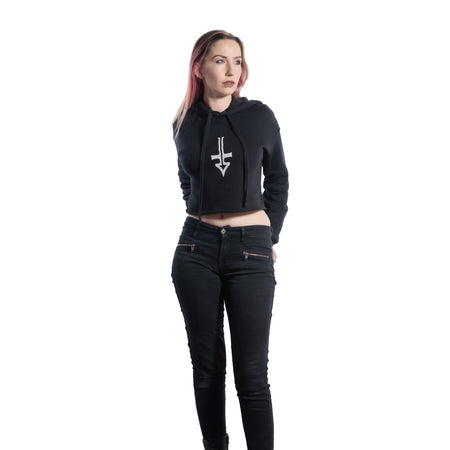 Cross logo ungendered classic zip hoodie